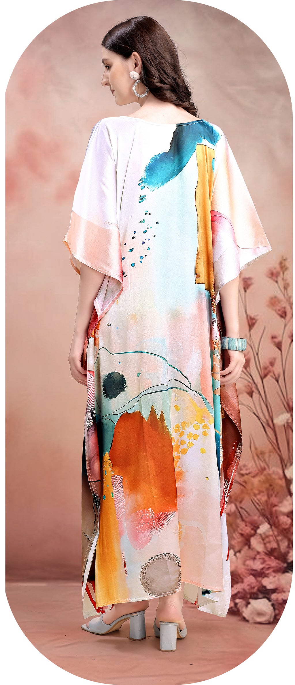 Obsidian Bloom Kaftan