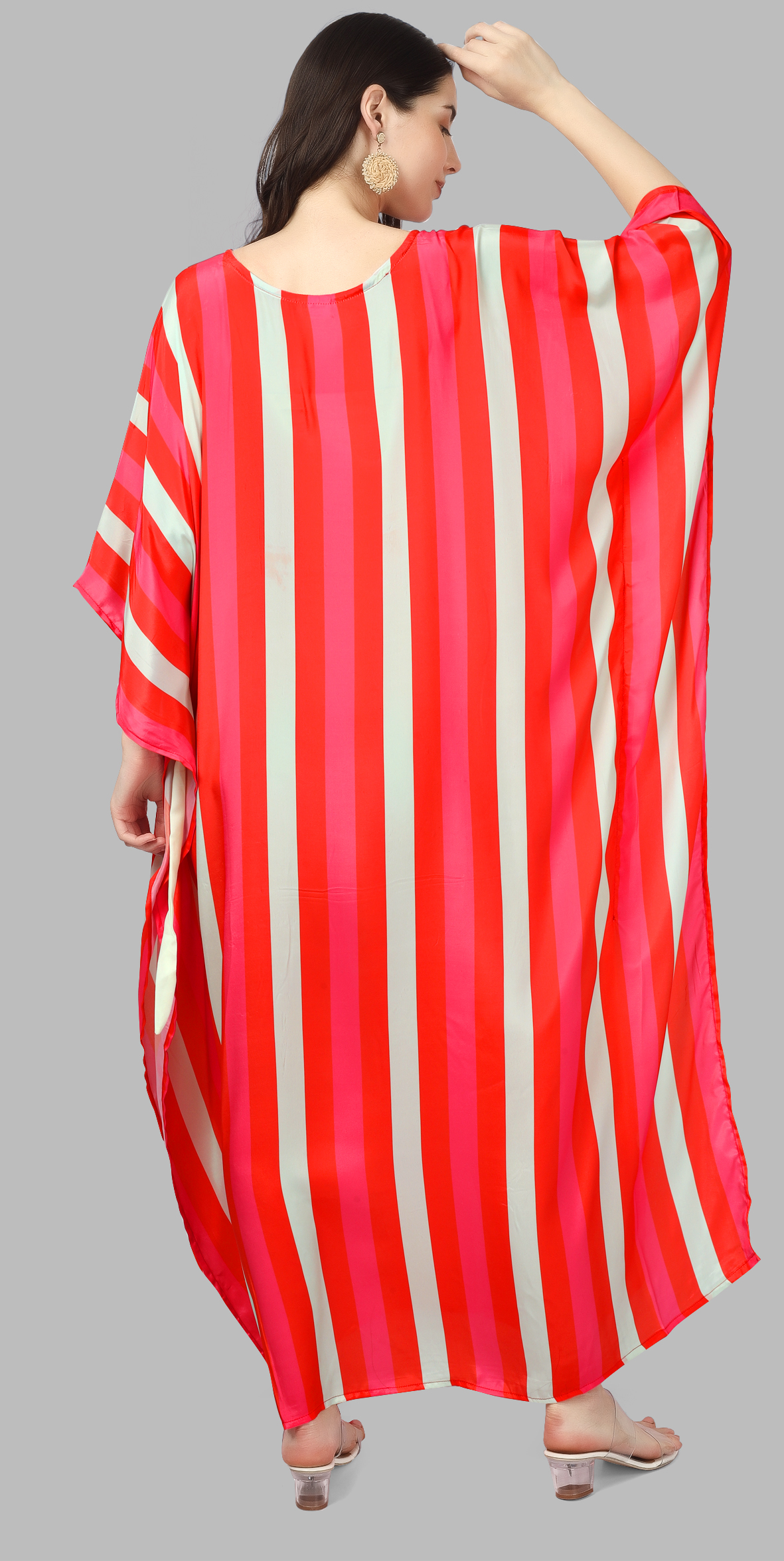 Candy Stripe Crush Kaftan Dress