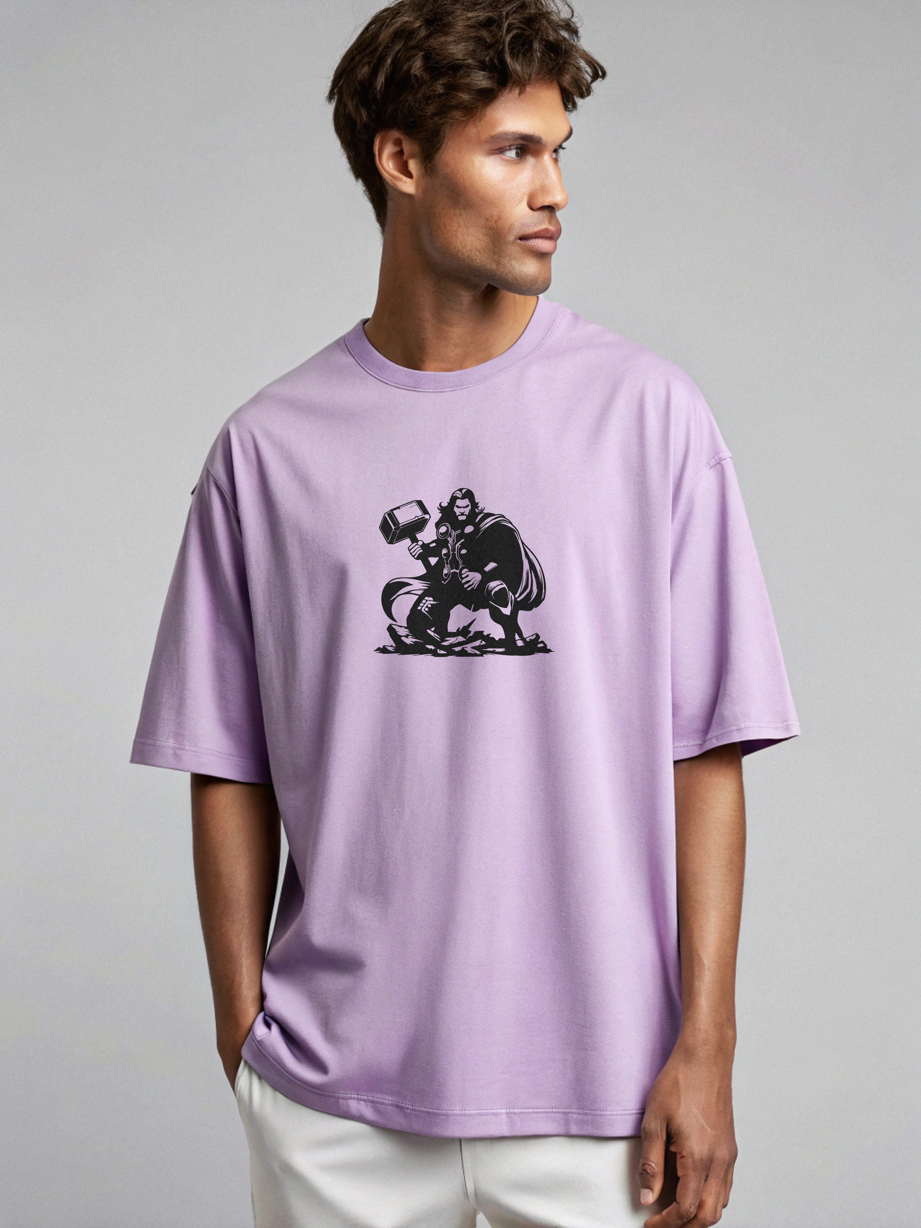 Hammered Lines Tee – Thor Edition Oversized T-Shirt