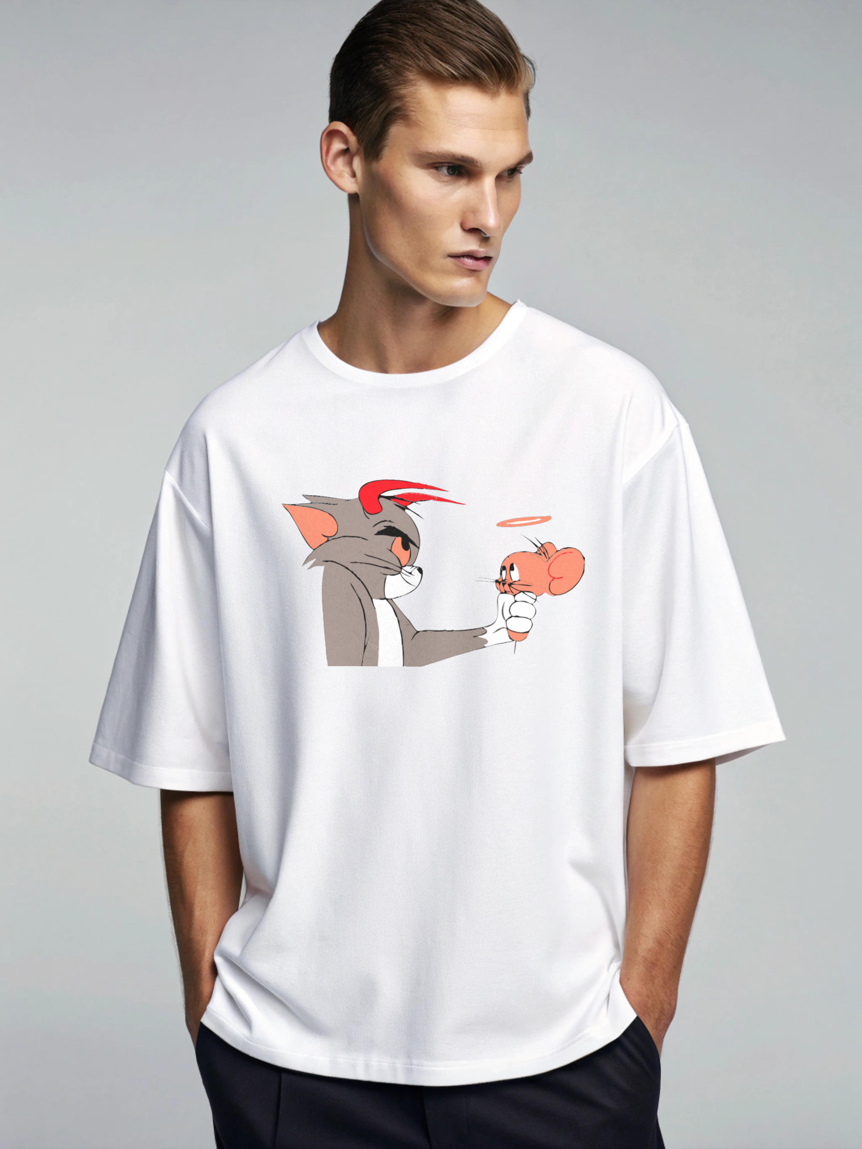 Tom and Jerry Oversized T-Shirt