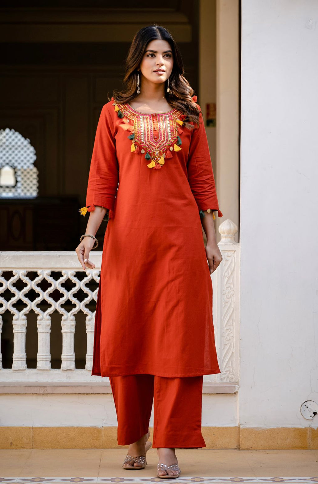 Aaranya Utsav Cotton Kurta Set