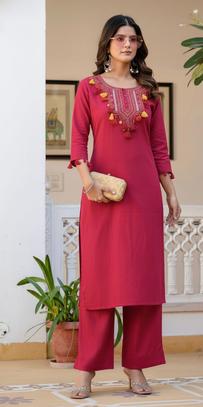 Aaranya Utsav Cotton Kurta Set