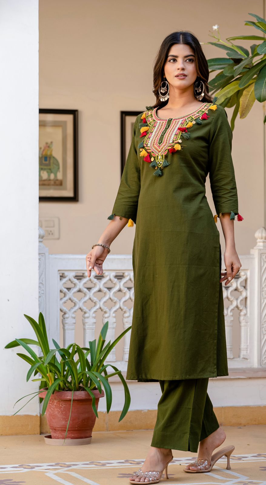 Aaranya Utsav Cotton Kurta Set