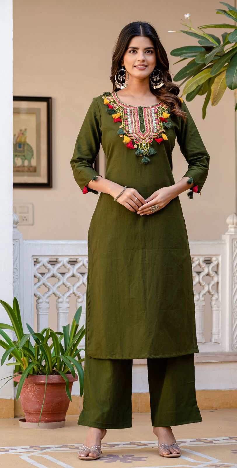 Aaranya Utsav Cotton Kurta Set