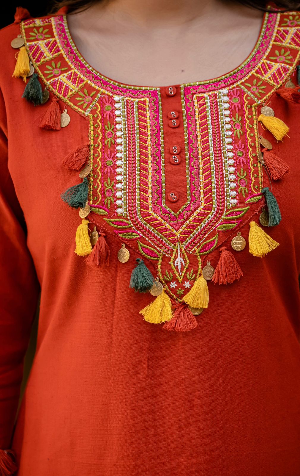 Aaranya Utsav Cotton Kurta Set