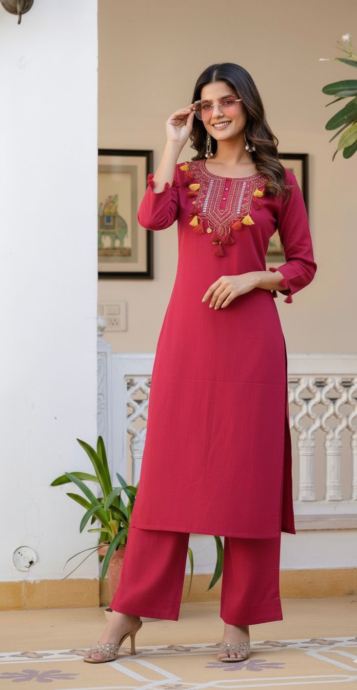 Aaranya Utsav Cotton Kurta Set