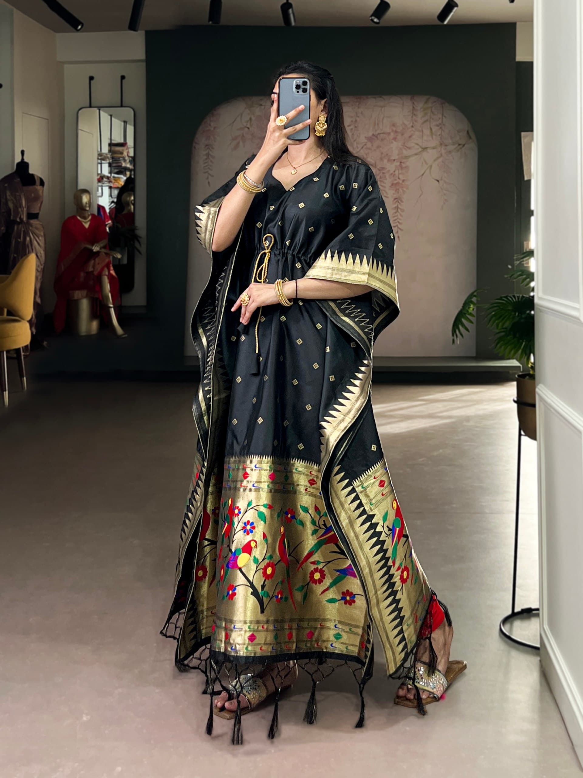 The Shyamala Paithani Kaftan