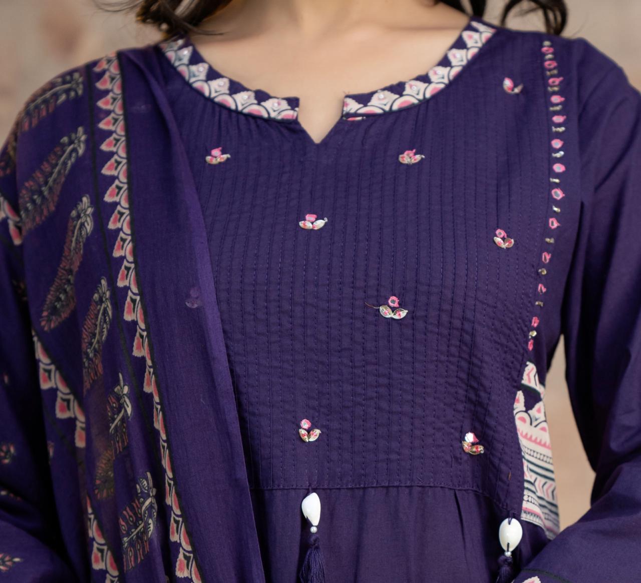 Kesari Laher Cotton Kurta Set