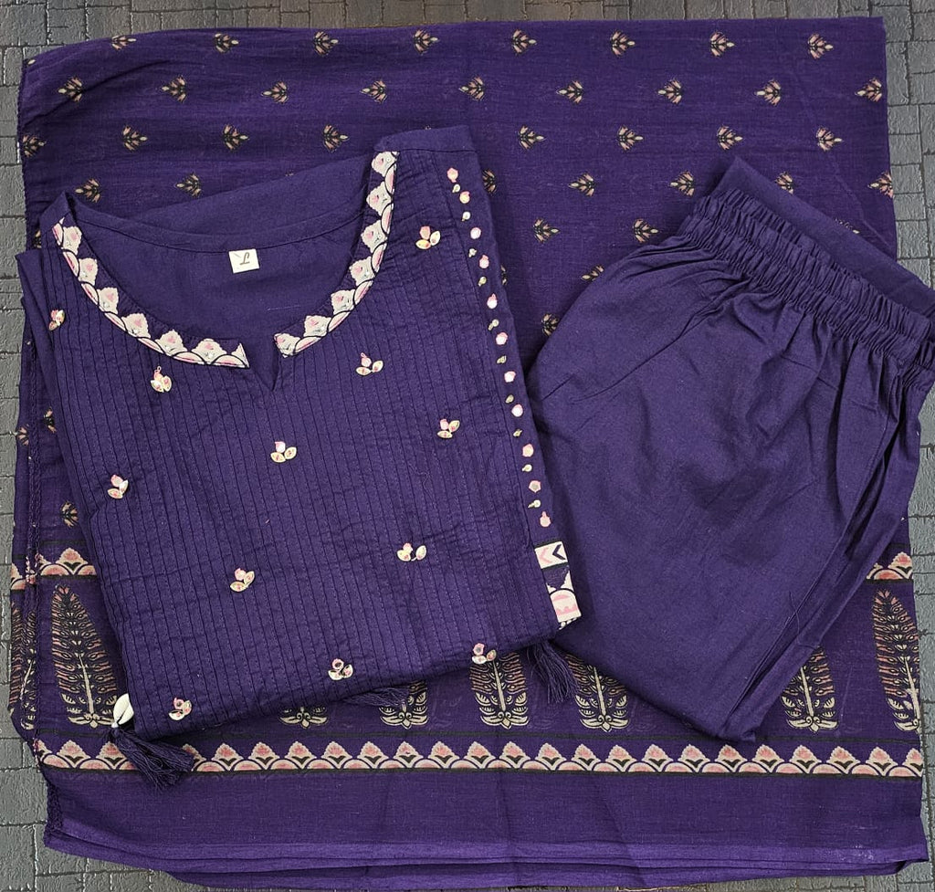 Kesari Laher Cotton Kurta Set