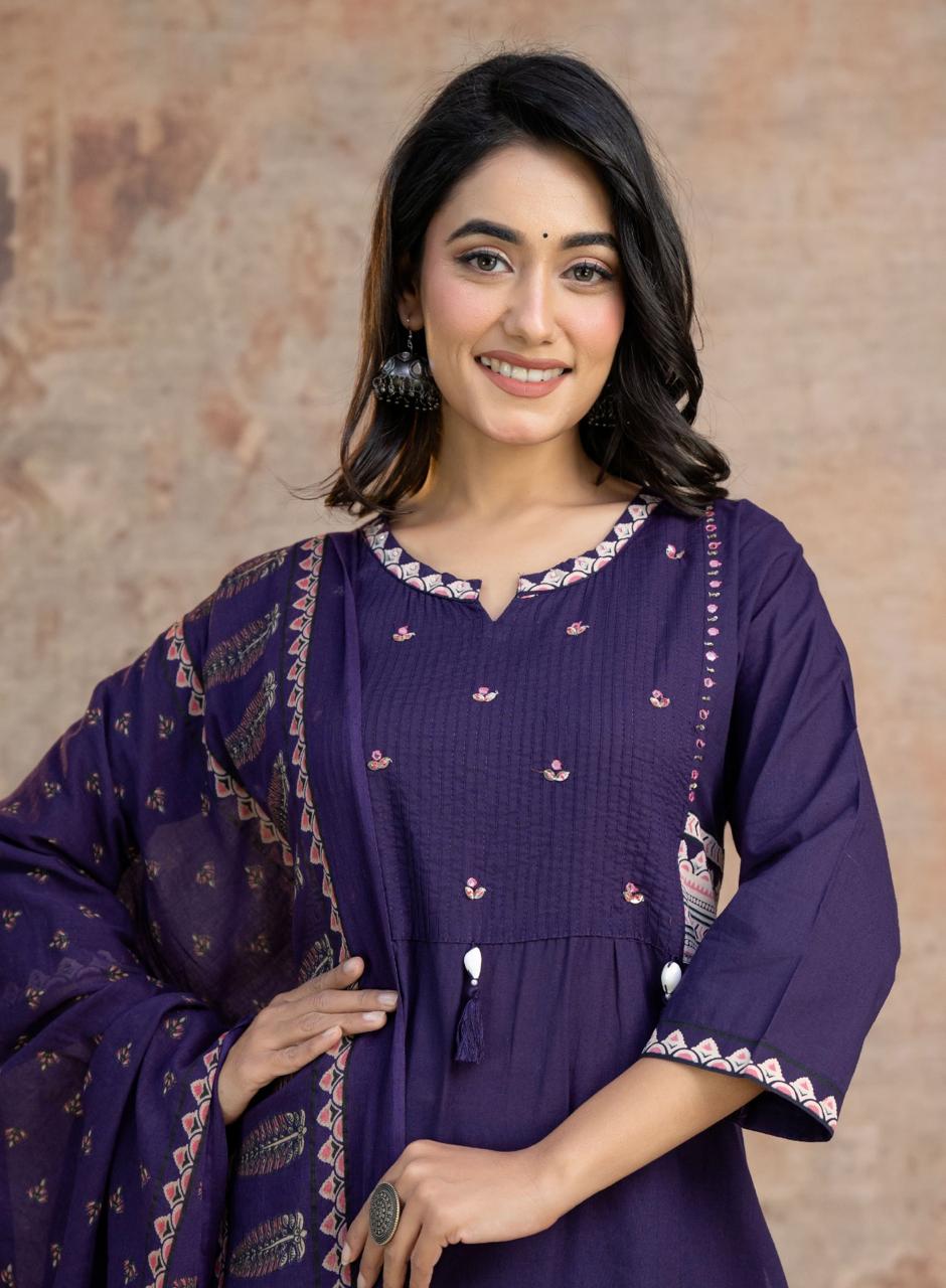 Kesari Laher Cotton Kurta Set