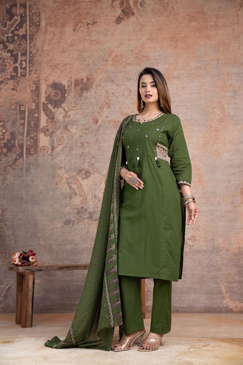 Kesari Laher Cotton Kurta Set