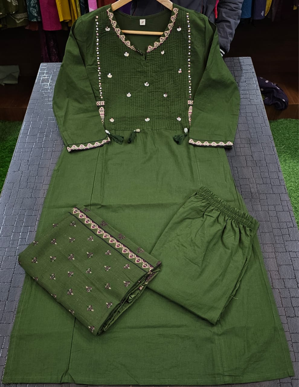 Kesari Laher Cotton Kurta Set