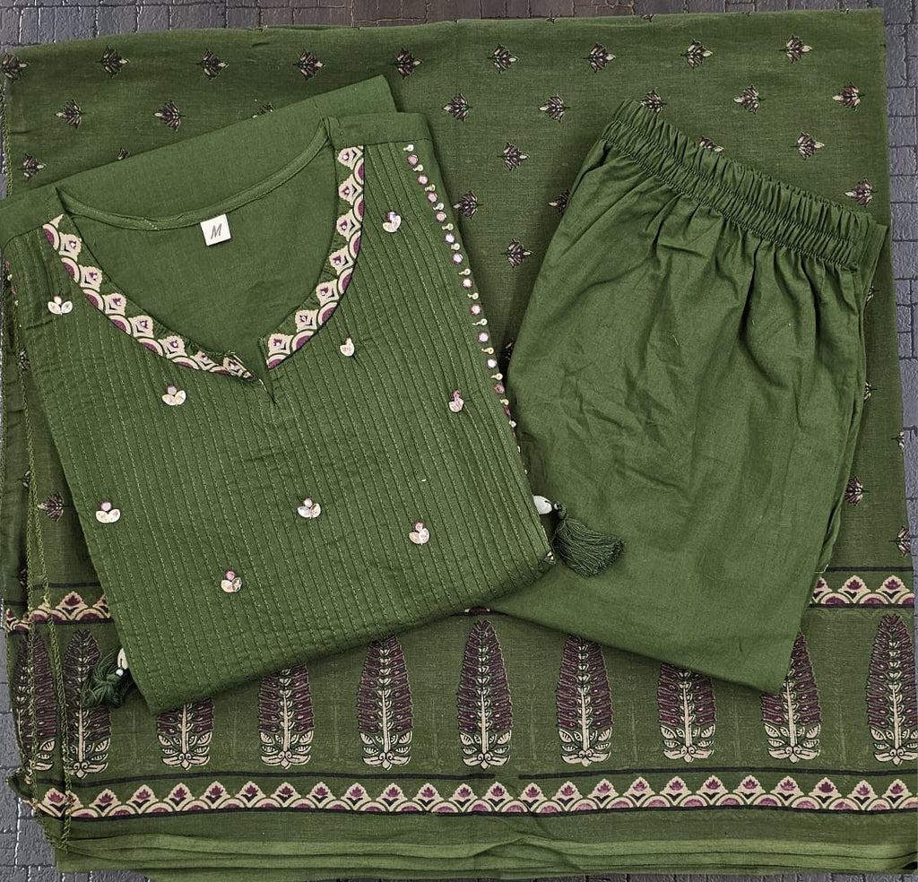 Kesari Laher Cotton Kurta Set