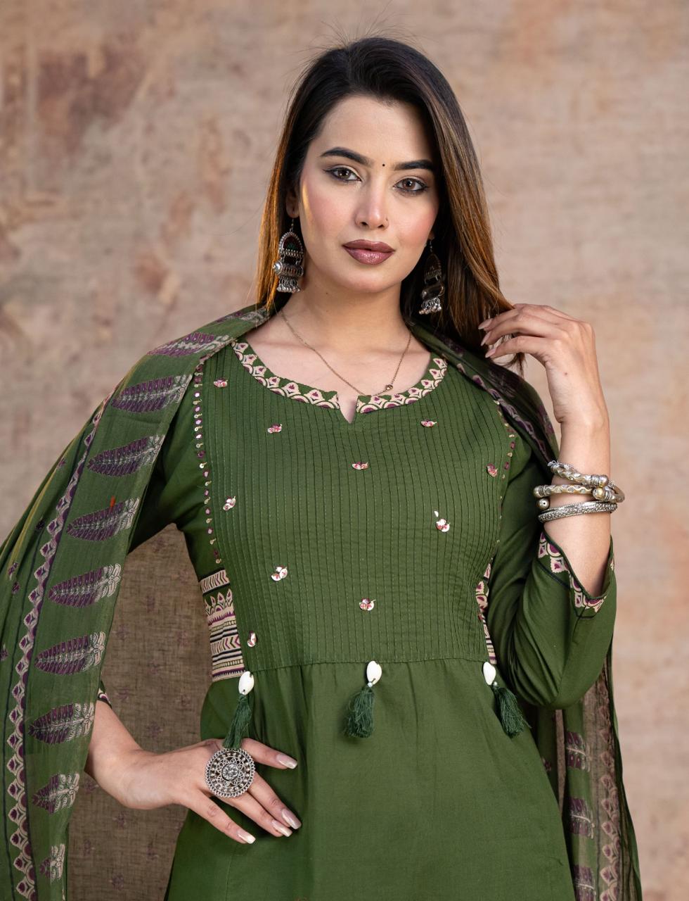 Kesari Laher Cotton Kurta Set
