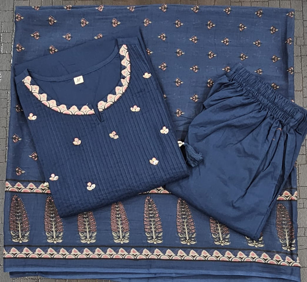 Kesari Laher Cotton Kurta Set