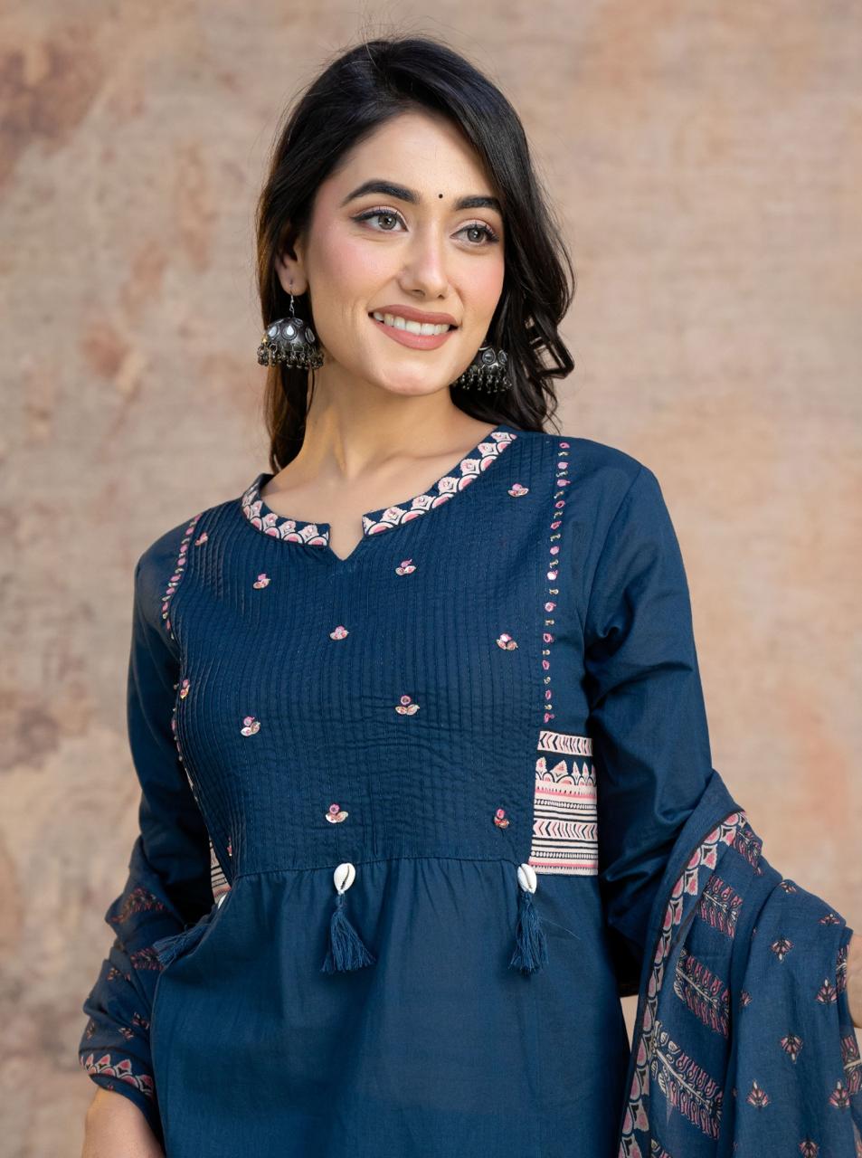 Kesari Laher Cotton Kurta Set