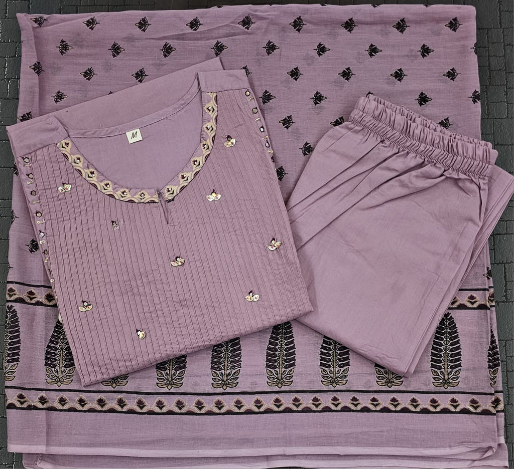 Kesari Laher Cotton Kurta Set