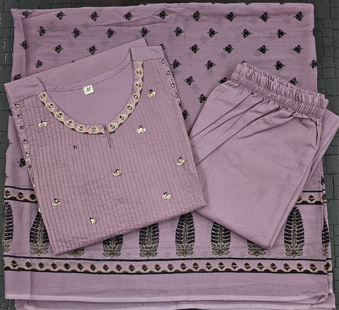 Kesari Laher Cotton Kurta Set