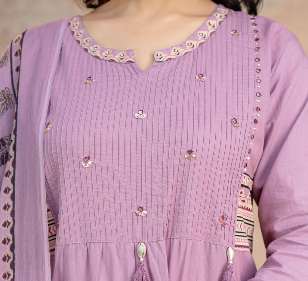 Kesari Laher Cotton Kurta Set