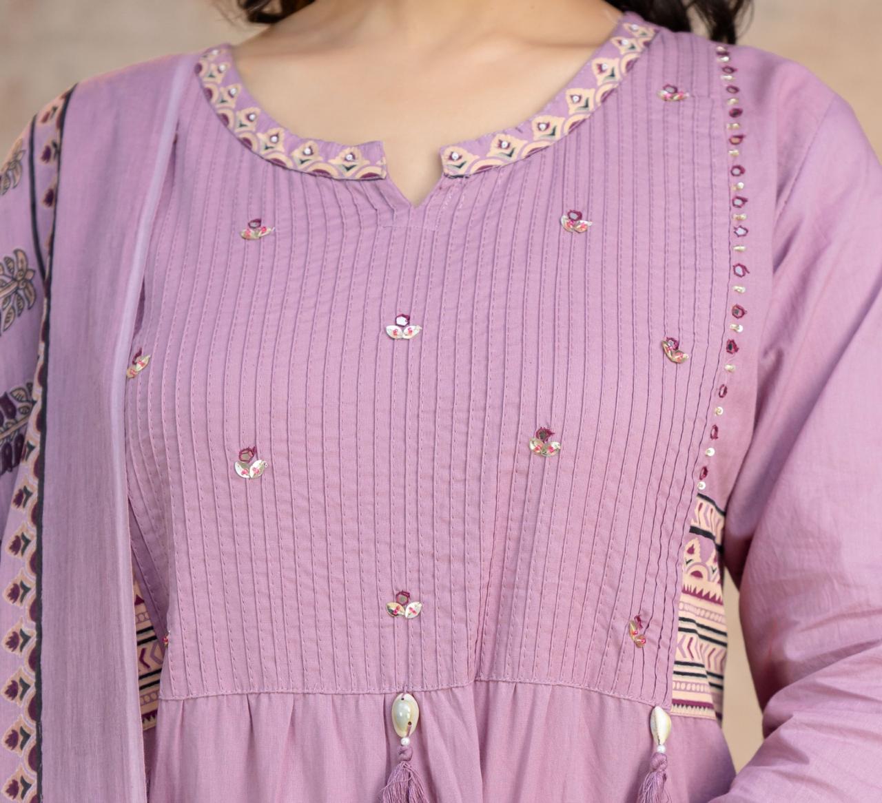 Kesari Laher Cotton Kurta Set
