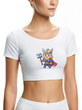 Lil’ Thunder: Baby Thor Women’s Crop Top