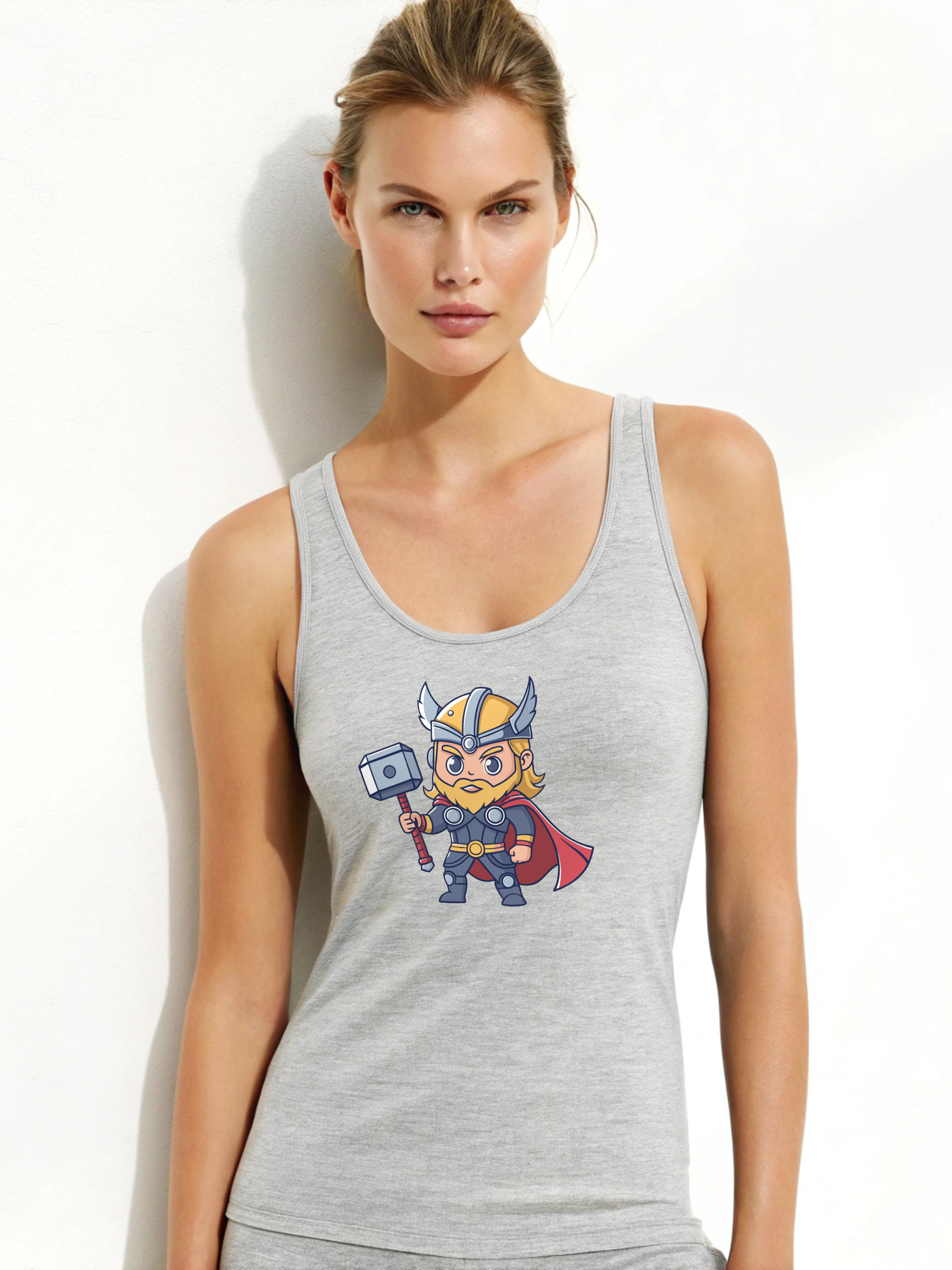 Tiny Thunder: Baby Thor Women’s Tank Top