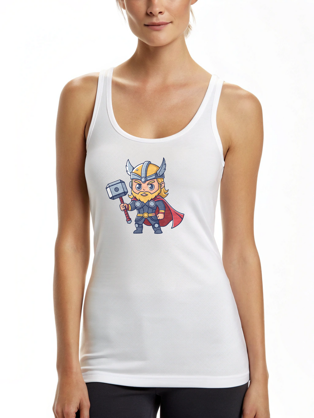 Tiny Thunder: Baby Thor Women’s Tank Top