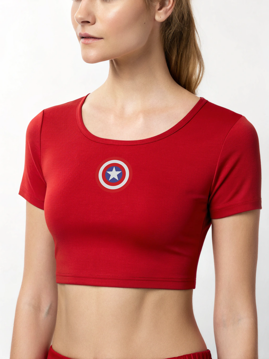 Star Power: Captain’s Logo Women’s Crop Top