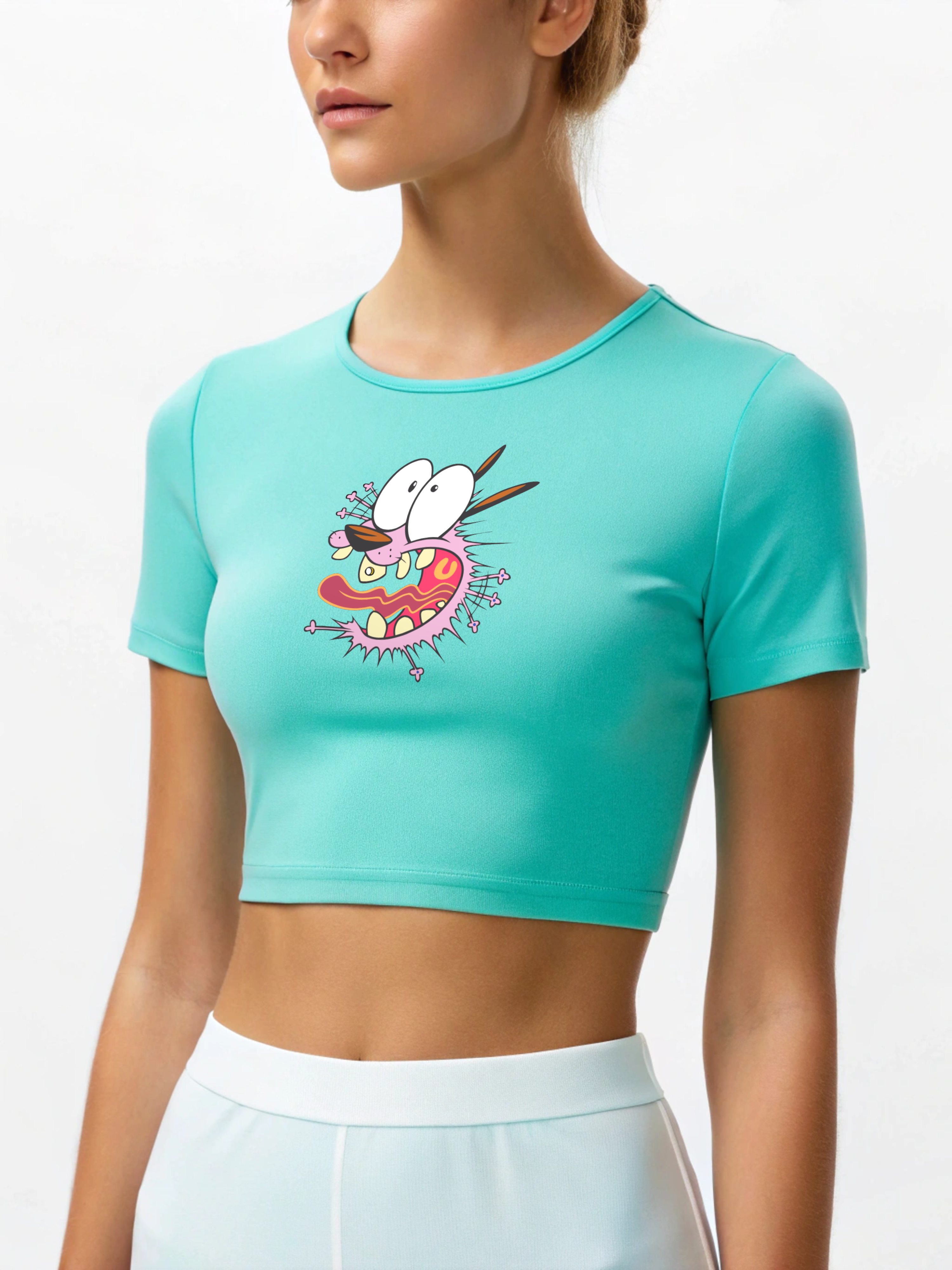 Courage Mode: Cartoon Creep Women’s Crop Top