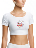 Courage Mode: Cartoon Creep Women’s Crop Top