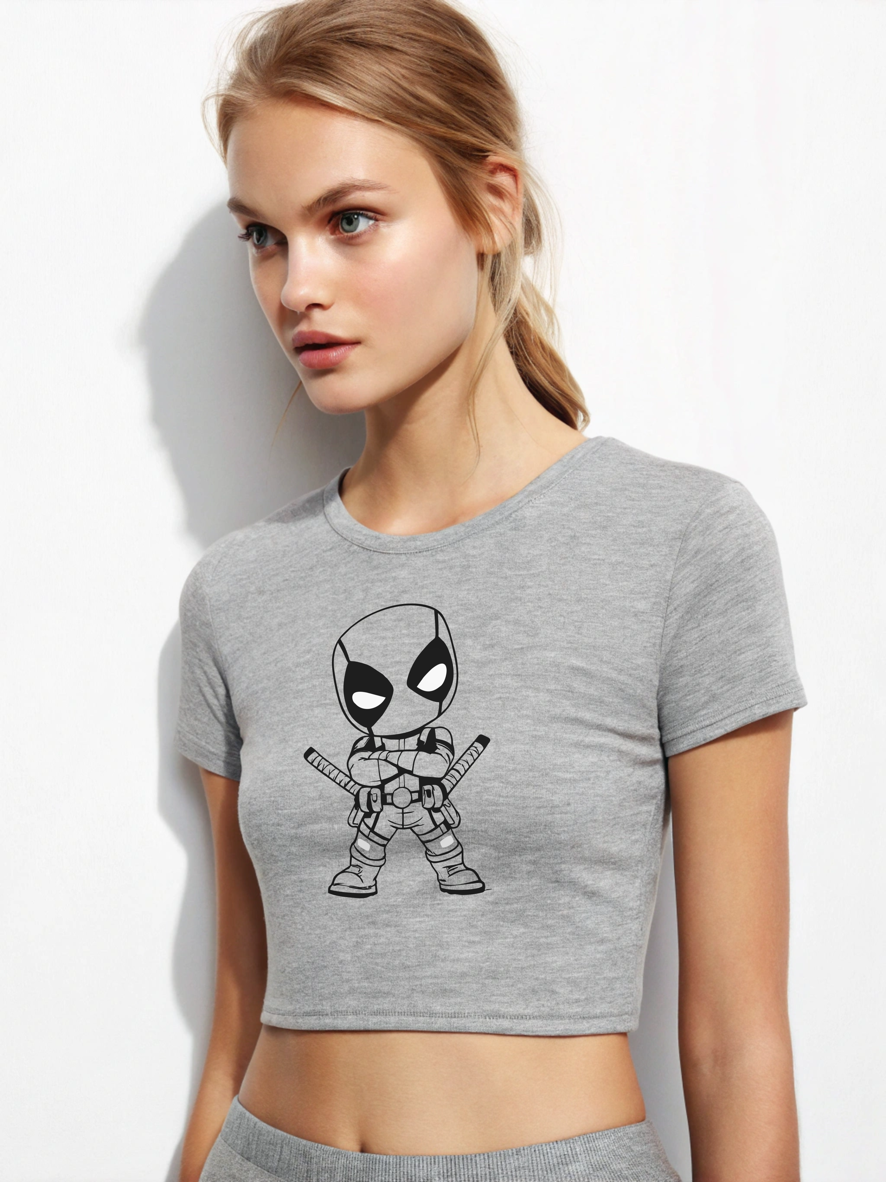 Tiny Merc: Baby Deadpool Women’s Crop Top