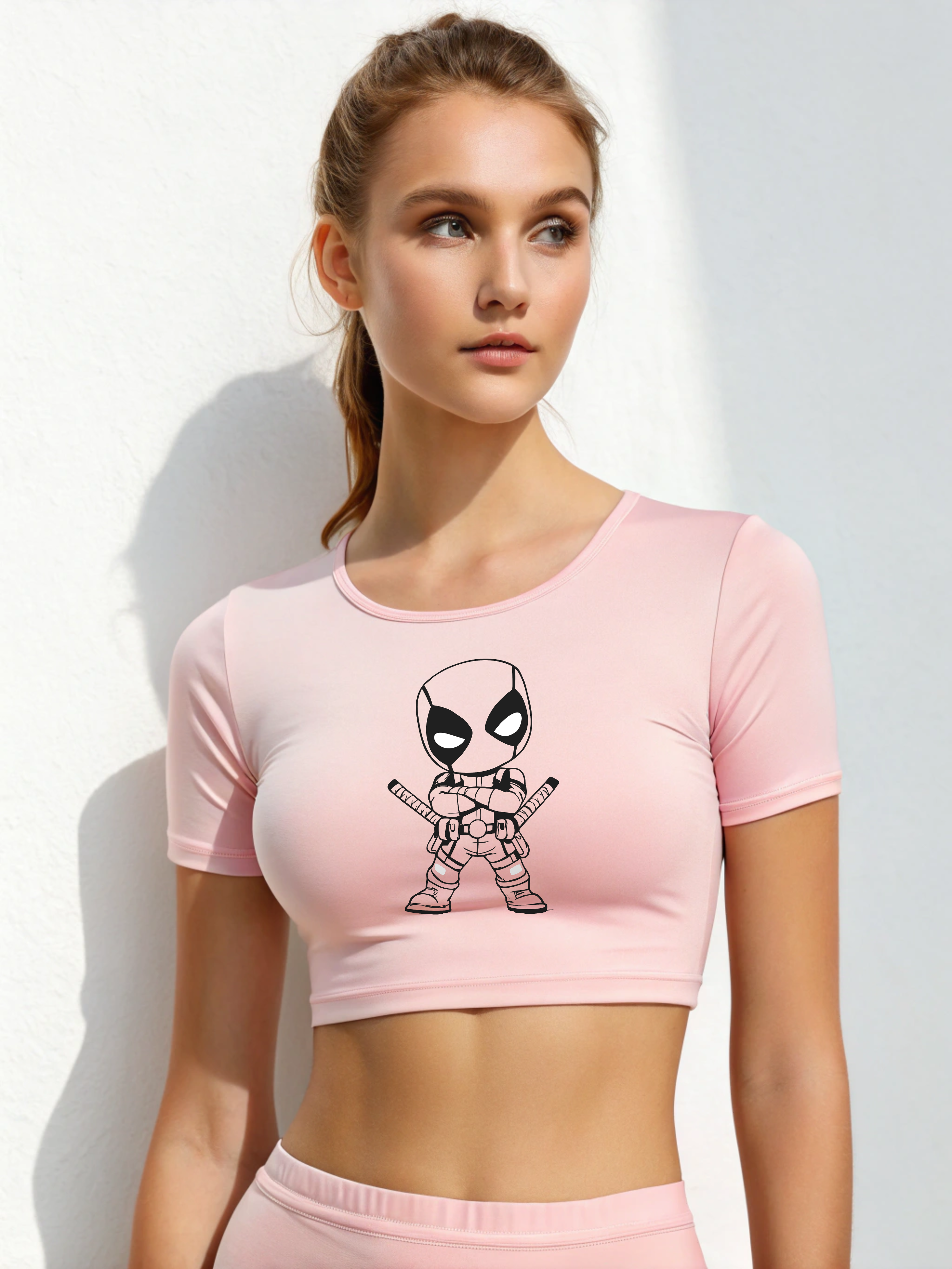 Tiny Merc: Baby Deadpool Women’s Crop Top