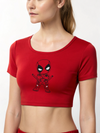 Tiny Merc: Baby Deadpool Women’s Crop Top