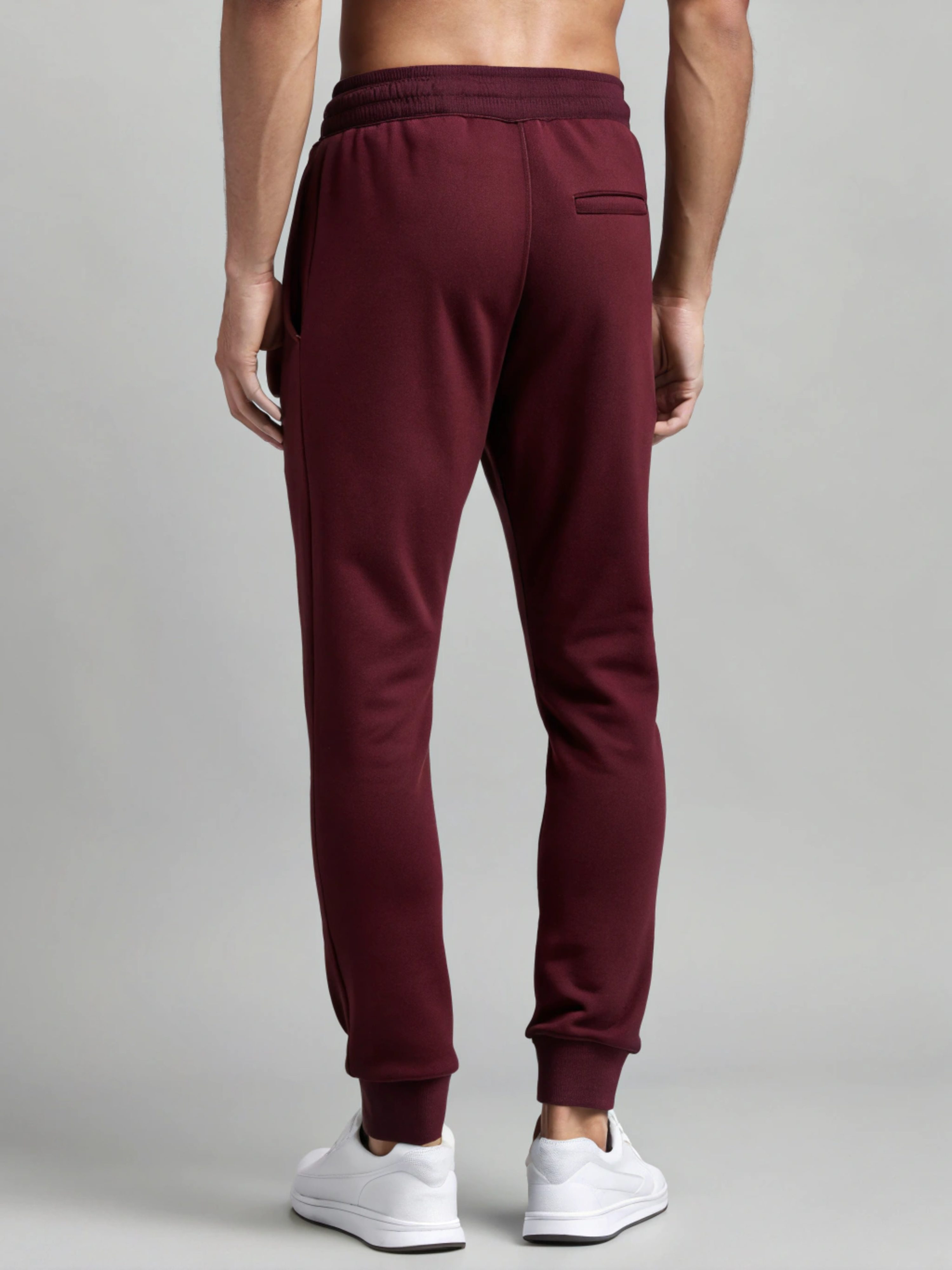 All-Day Flex: Premium Cotton Men’s Joggers Maroon