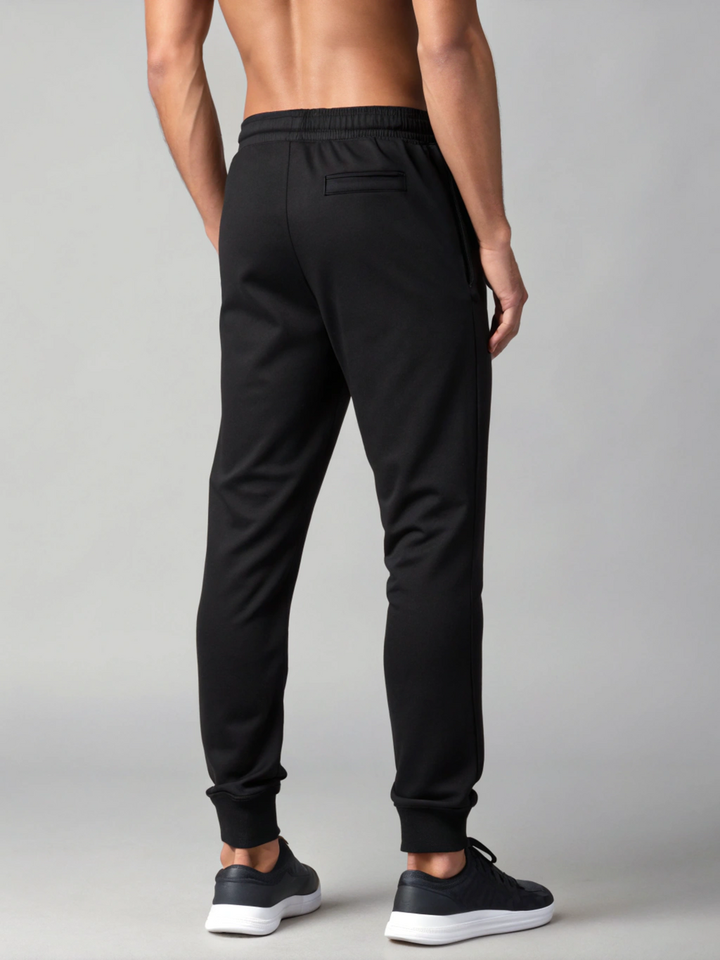 All-Day Flex: Premium Cotton Men’s Joggers Black