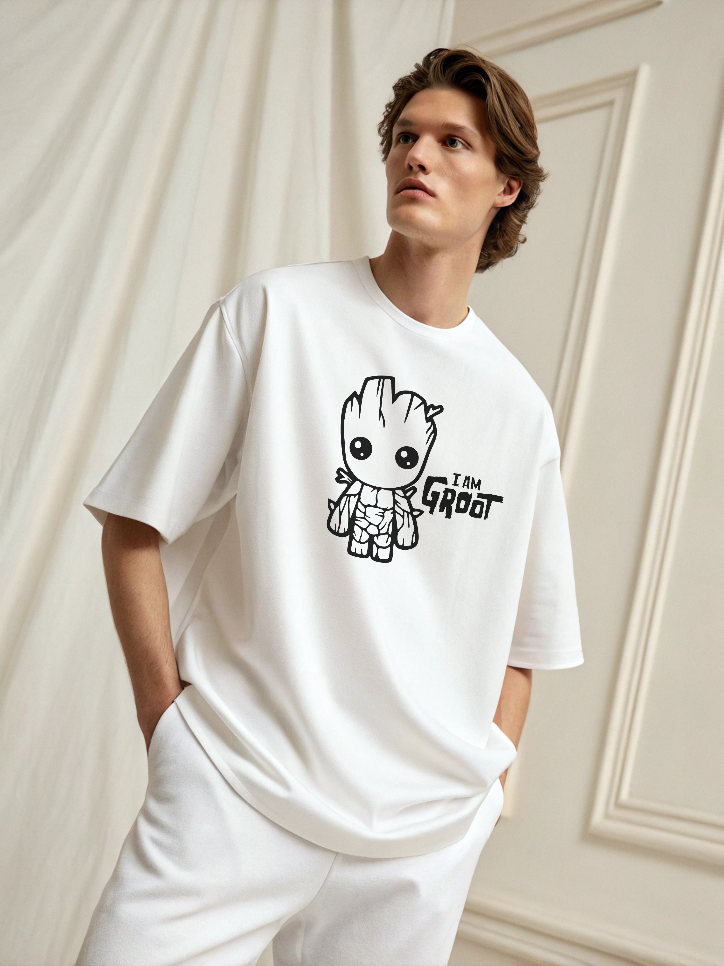 Groot – Men’s Oversized Drop Shoulder Tee