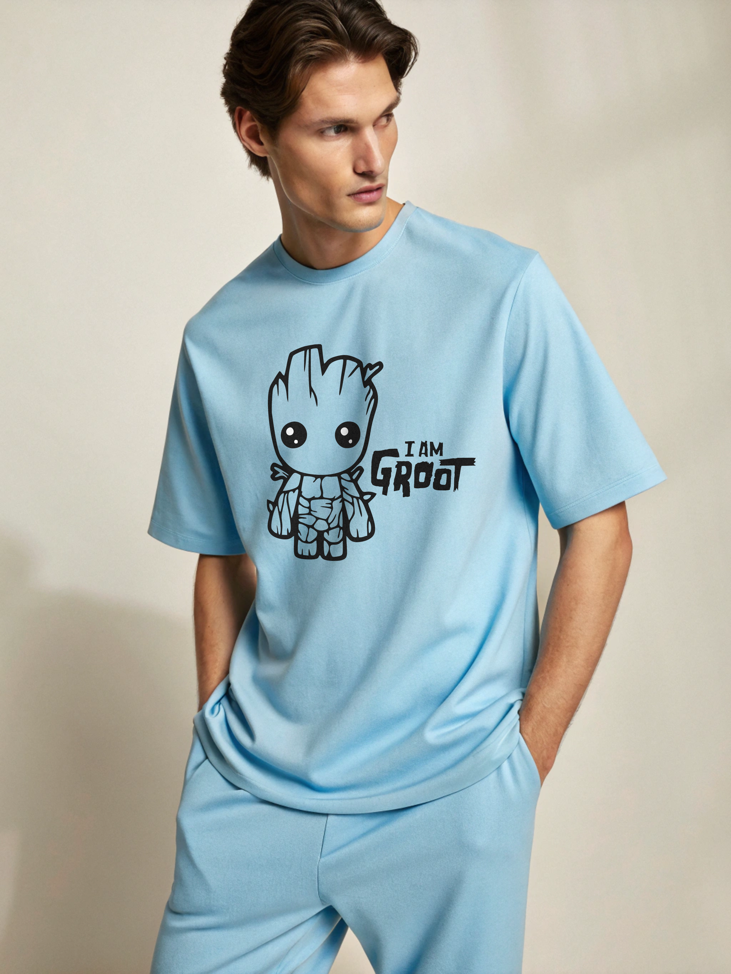 Groot – Men’s Oversized Drop Shoulder Tee