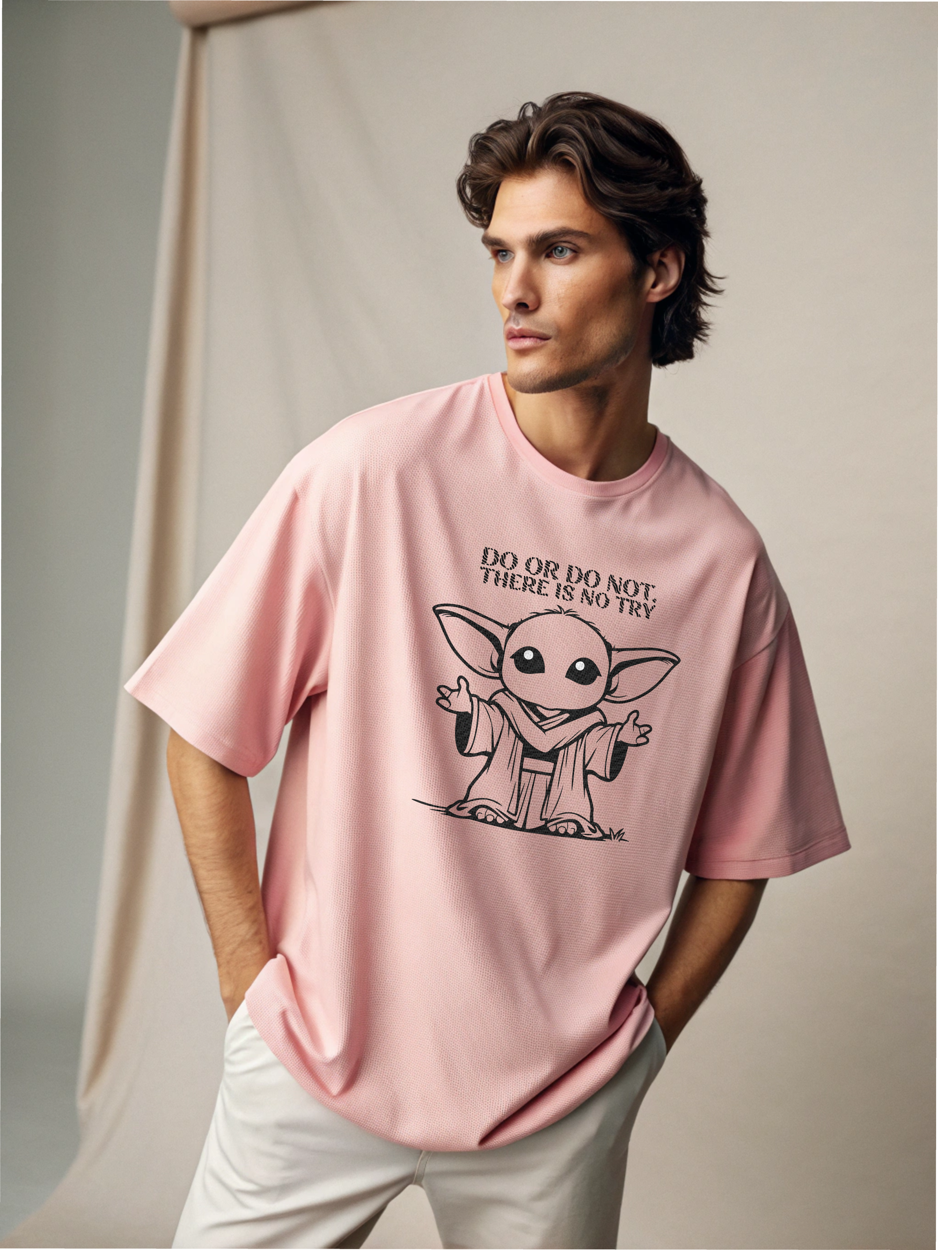 Yoda – Men’s Oversized Drop Shoulder Tee
