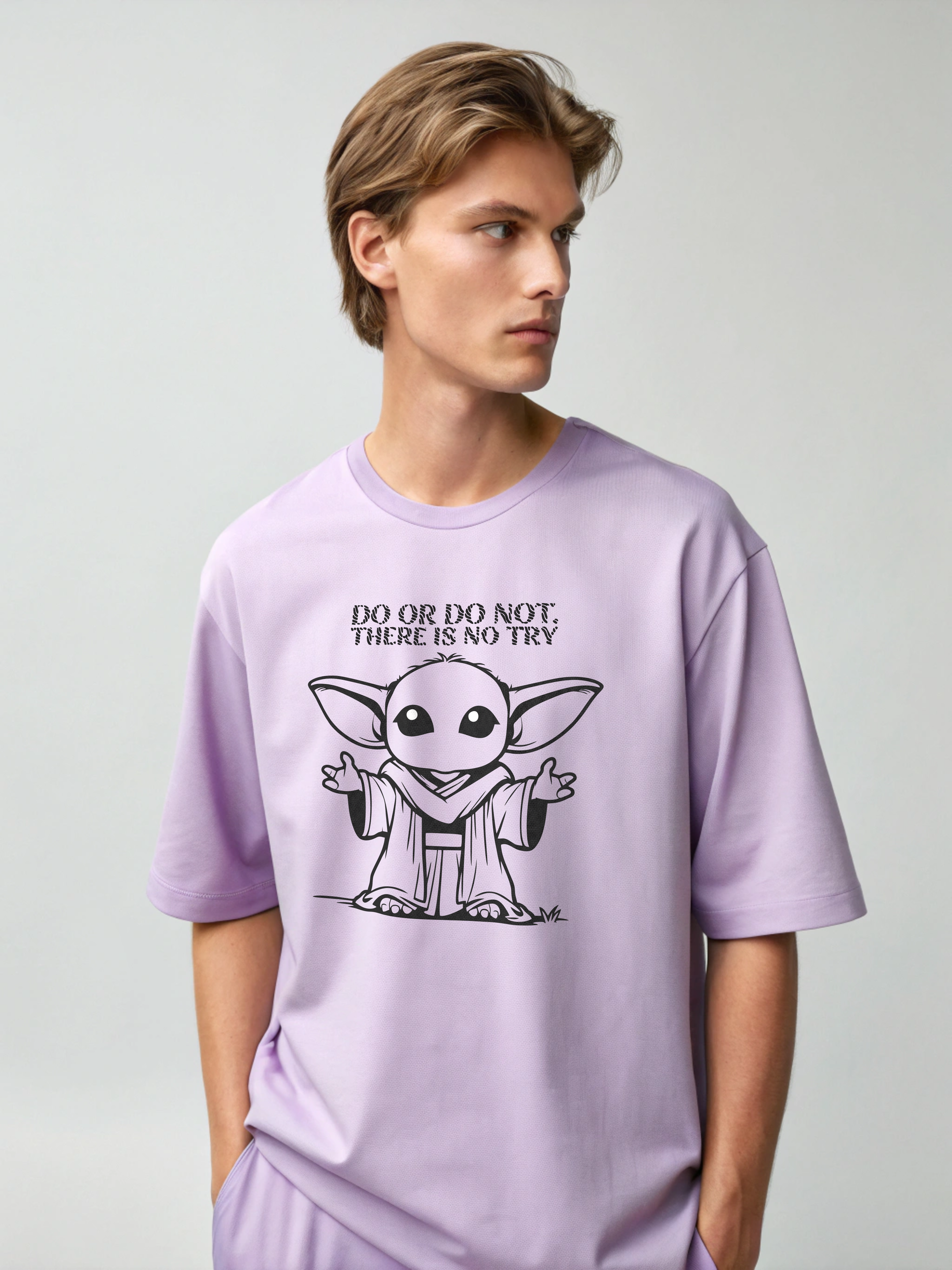 Yoda – Men’s Oversized Drop Shoulder Tee