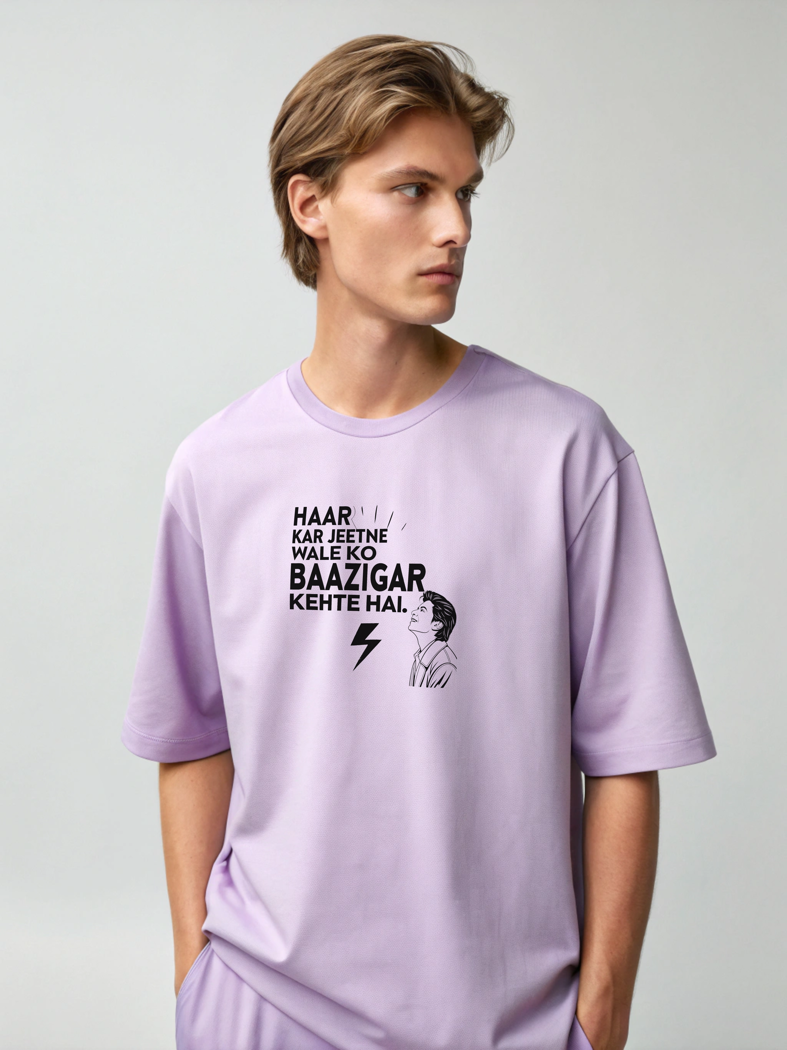 Baazigar Energy – Men’s Oversized Drop Shoulder Tee