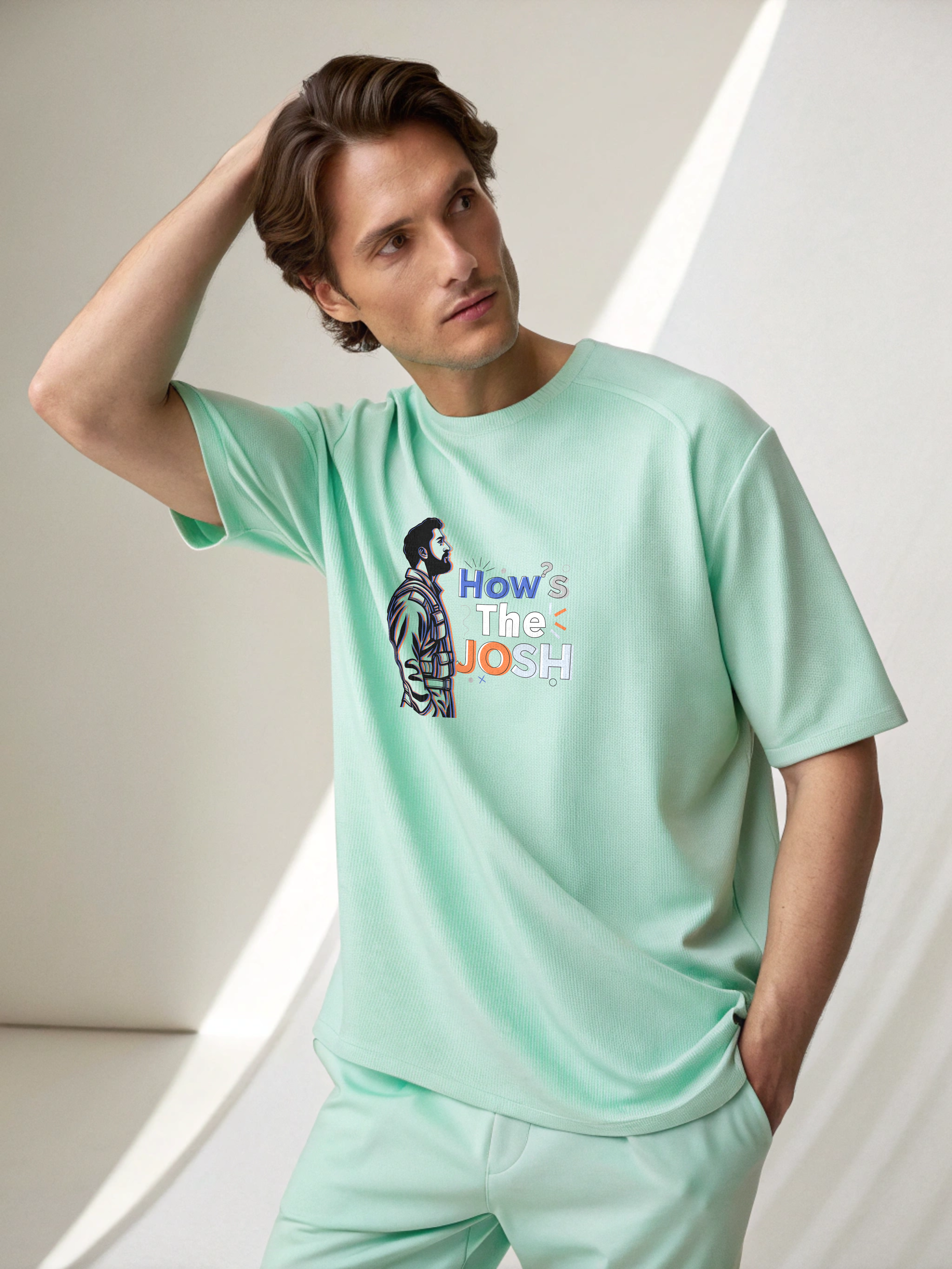How’s The Josh – Men’s Oversized Drop Shoulder Tee