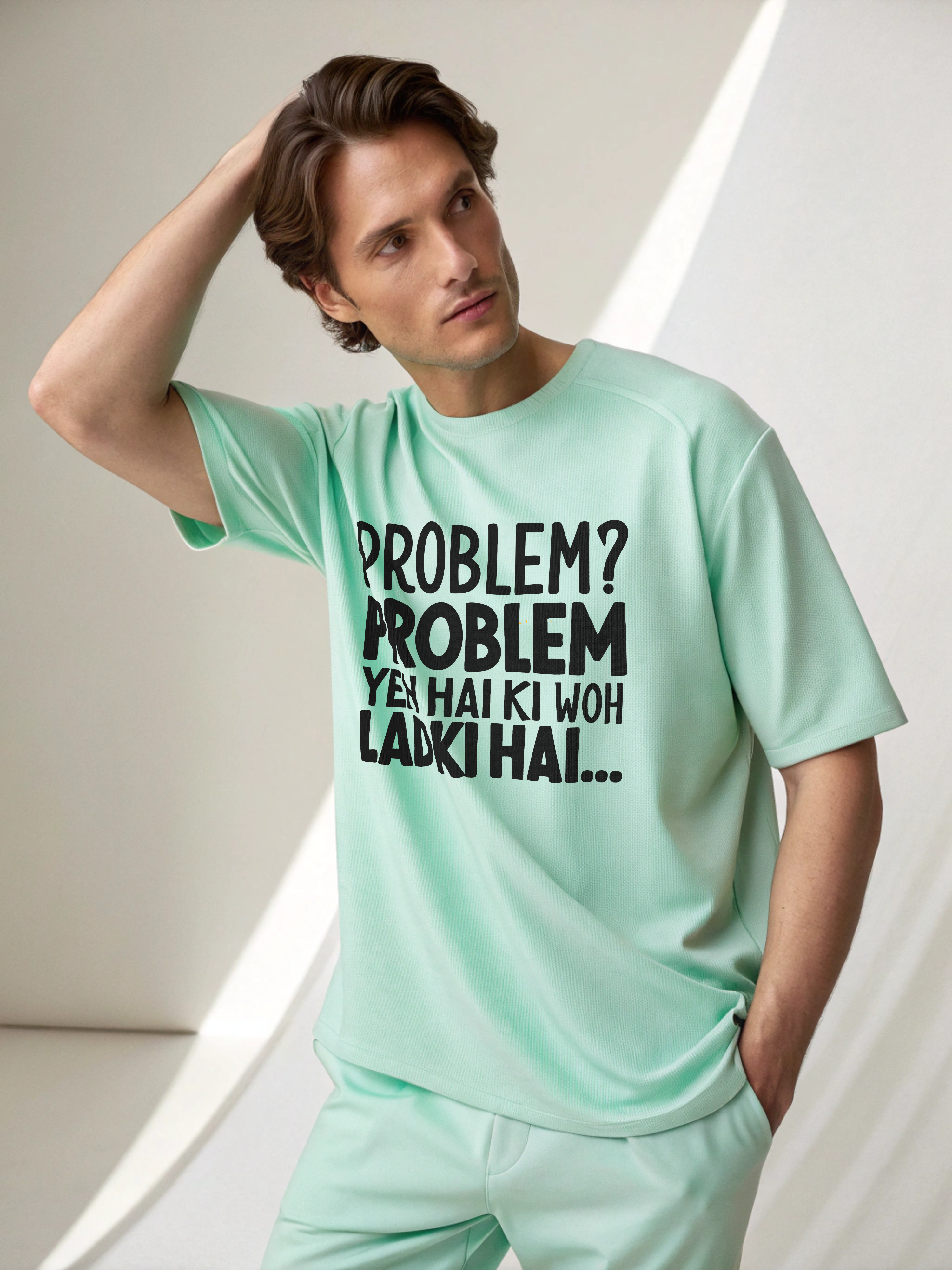 Problem Yeh Hai – Men’s Oversized Drop Shoulder Tee