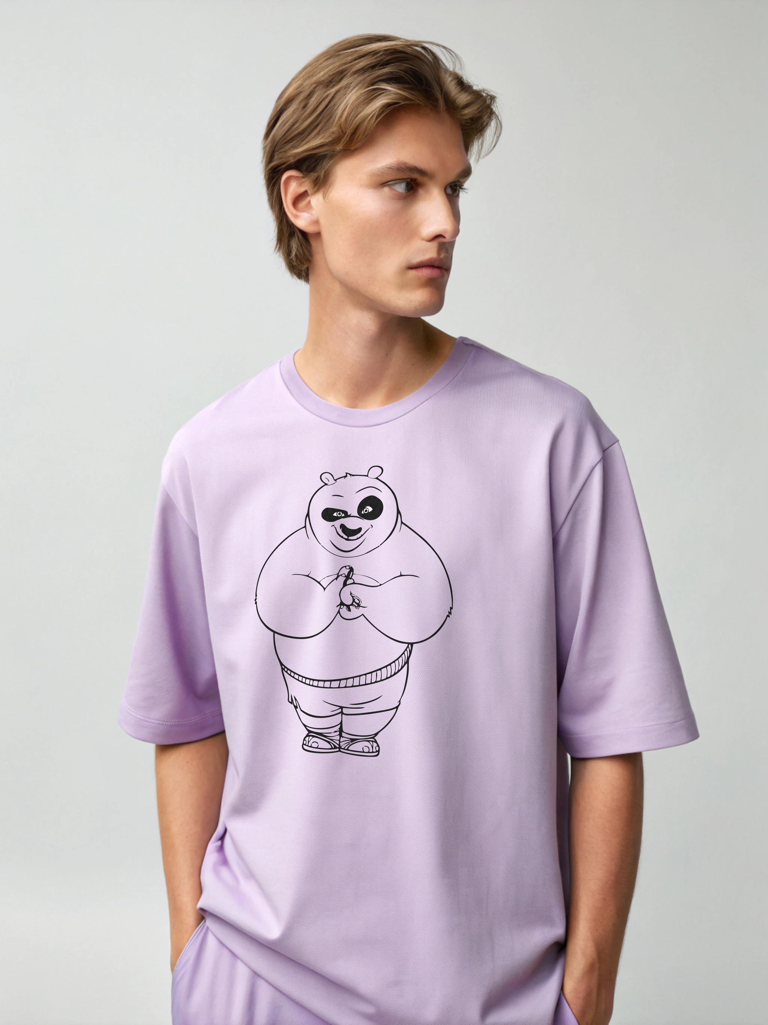 Kung Fu Panda – Men’s Oversized Drop Shoulder Tee