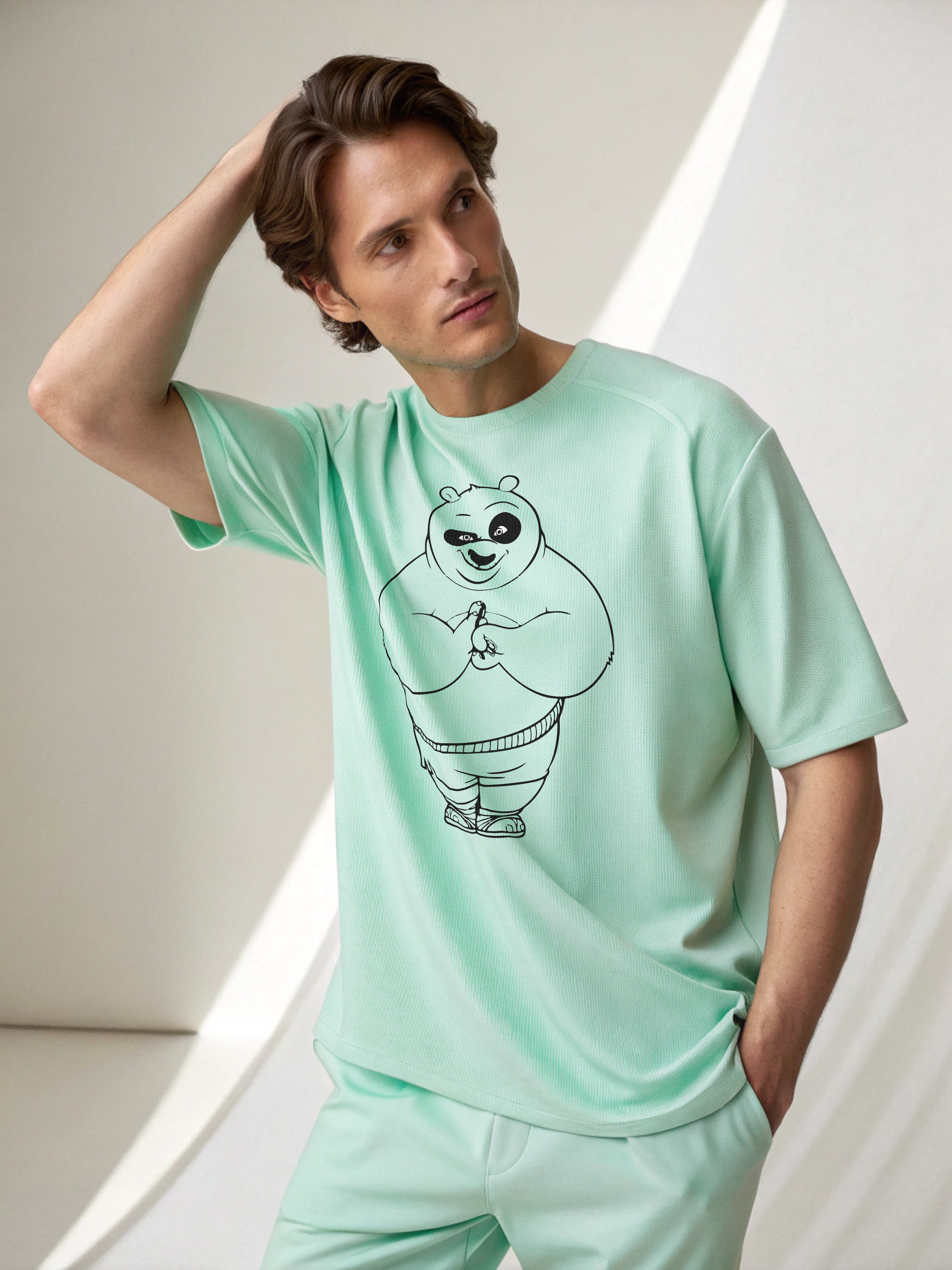 Kung Fu Panda – Men’s Oversized Drop Shoulder Tee