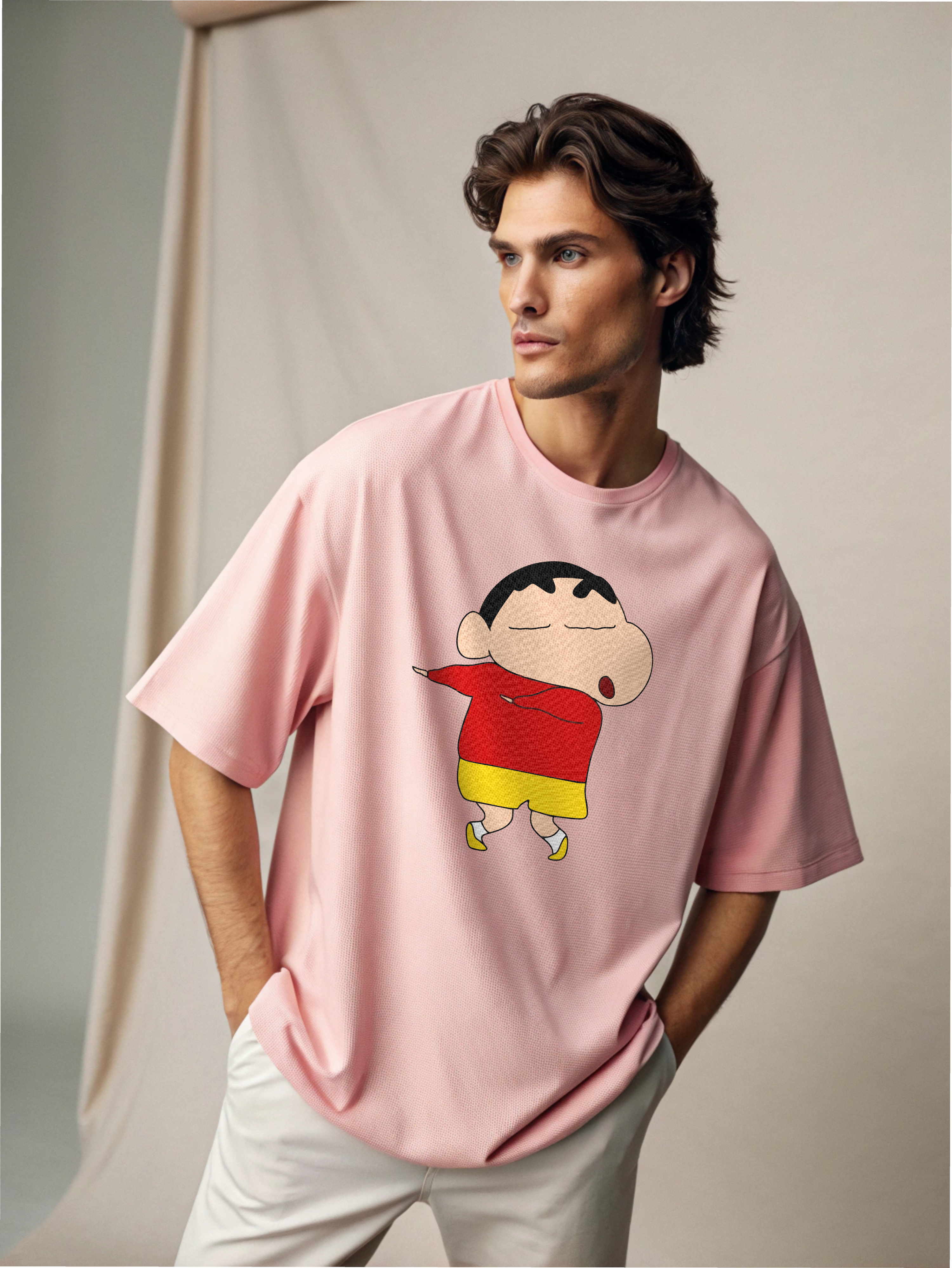 Shinchan – Men’s Oversized Drop Shoulder Tee