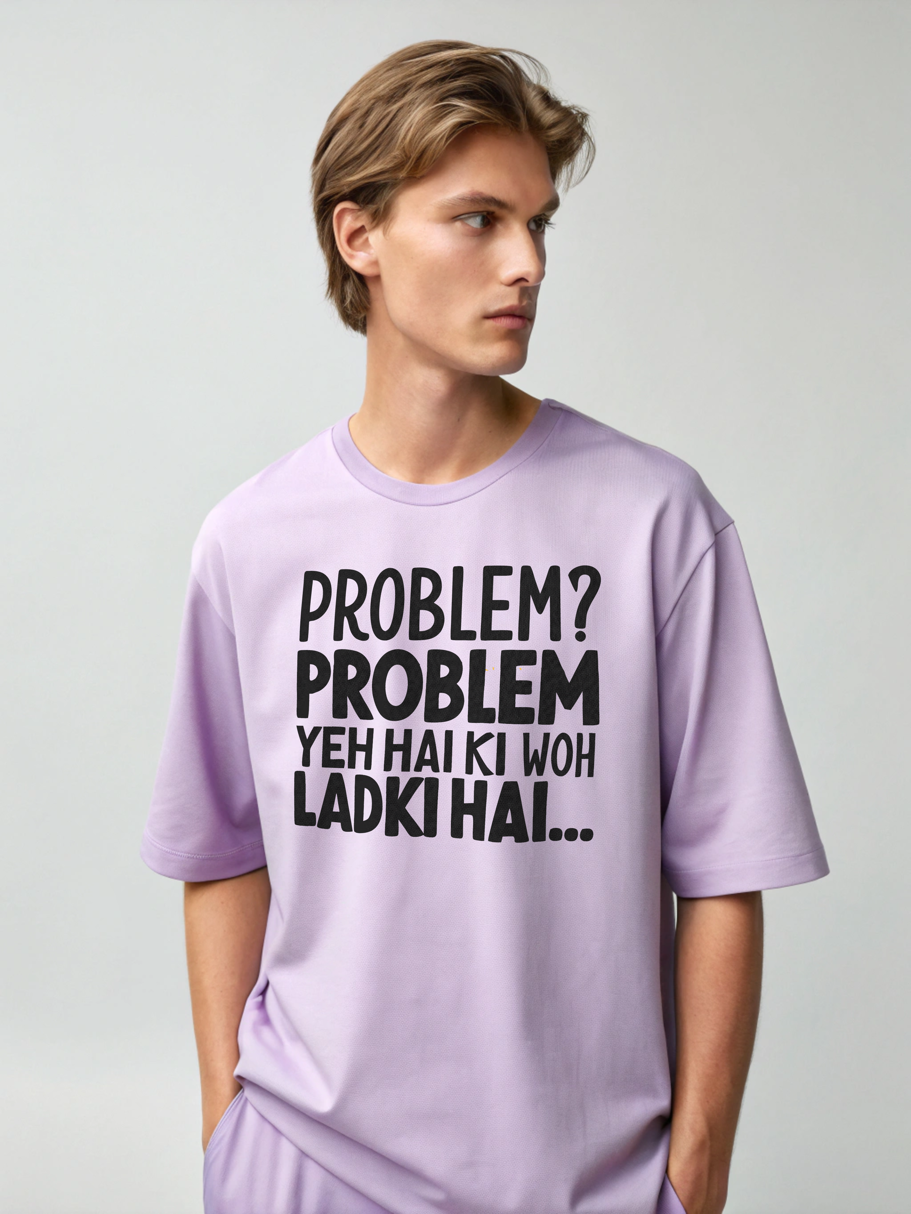 Problem Yeh Hai – Men’s Oversized Drop Shoulder Tee