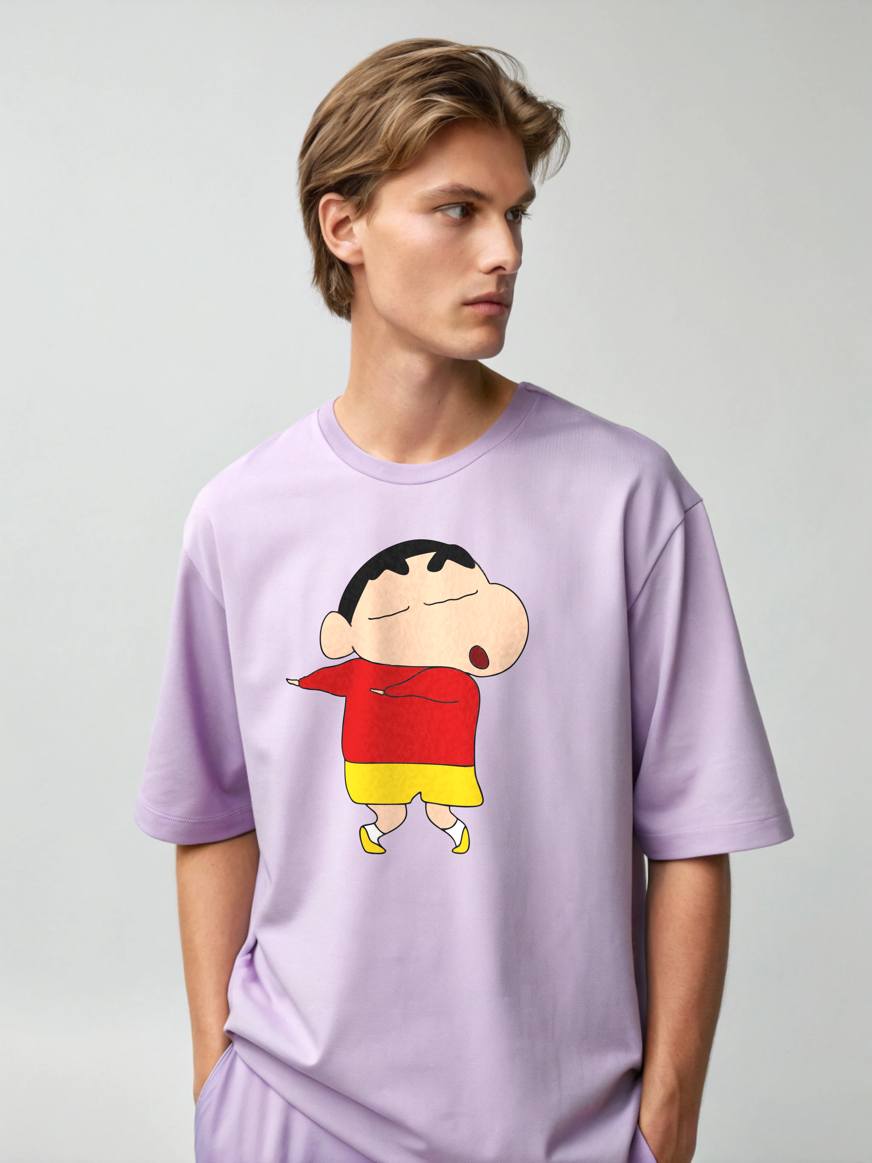 Shinchan – Men’s Oversized Drop Shoulder Tee