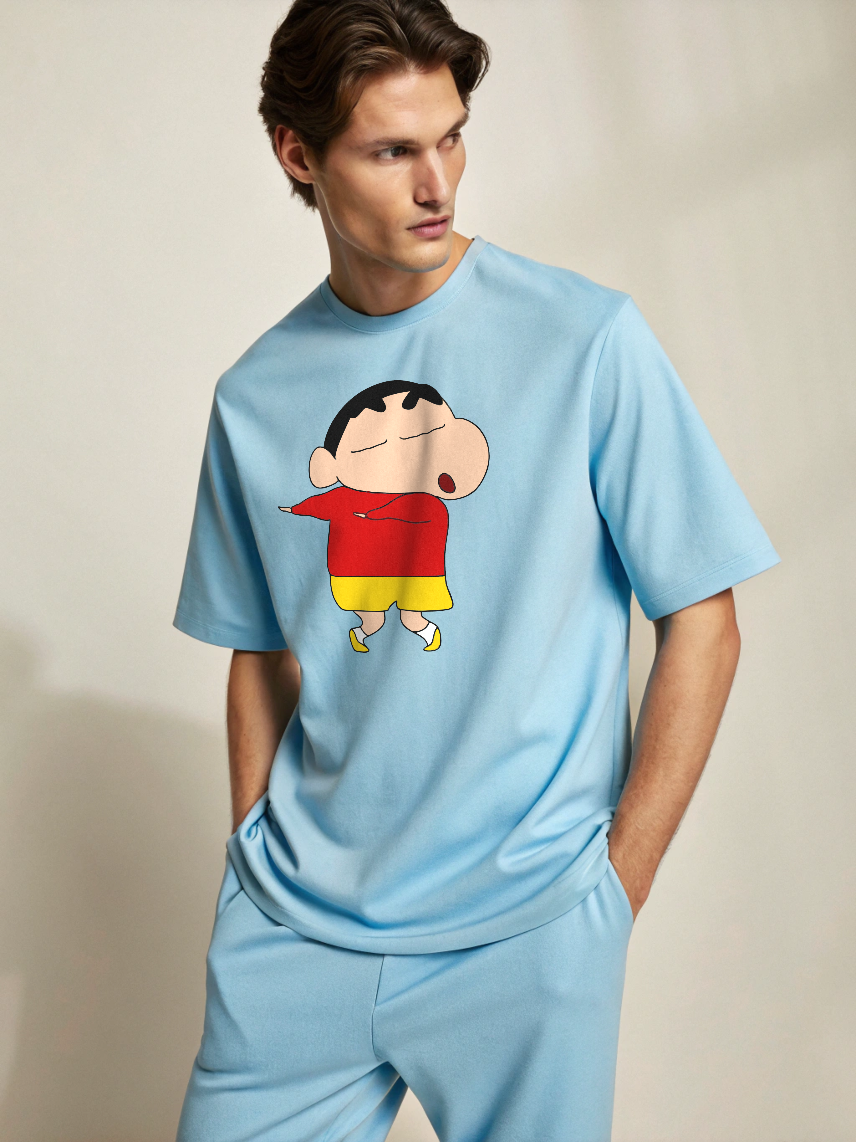 Shinchan – Men’s Oversized Drop Shoulder Tee