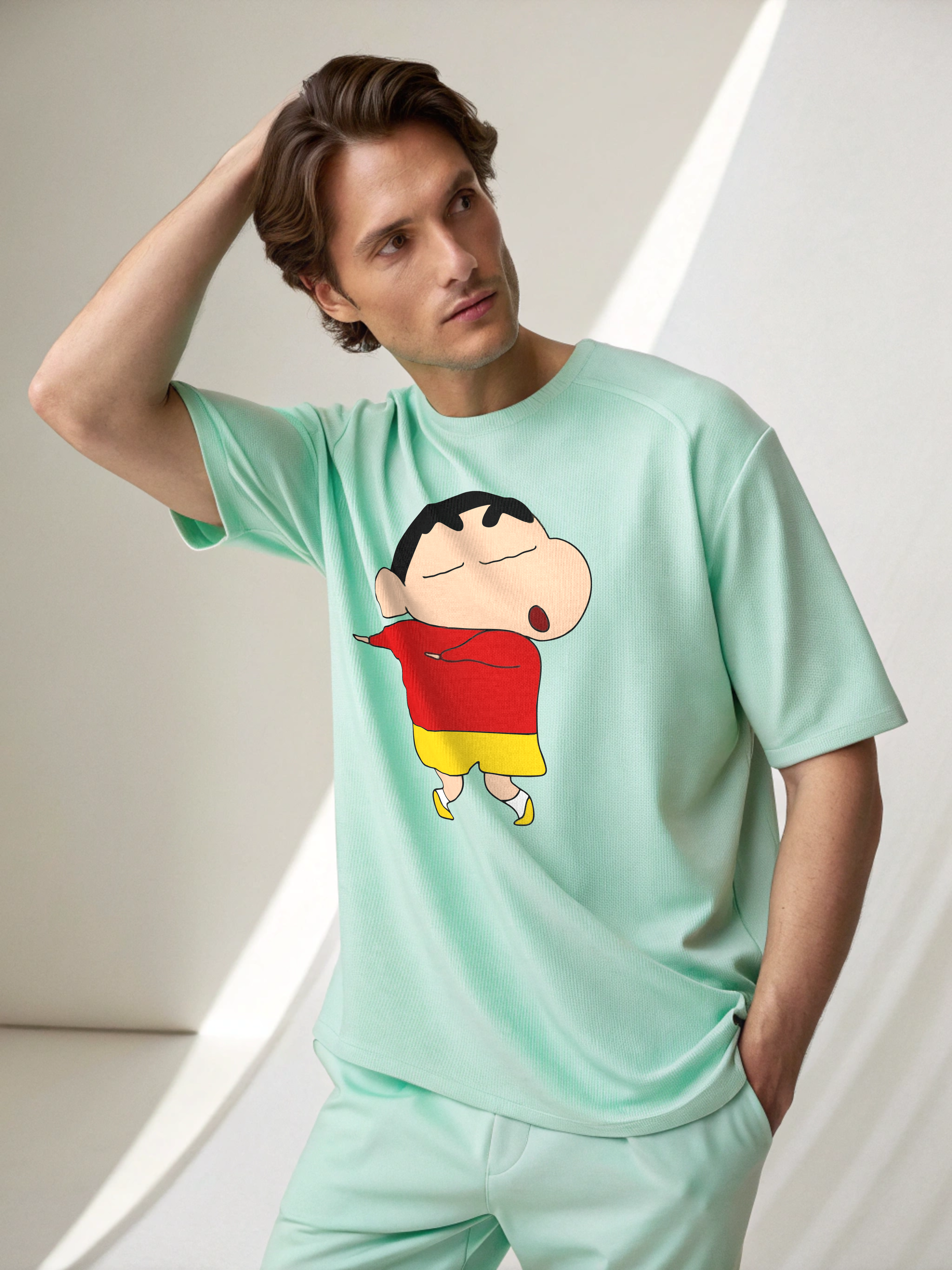 Shinchan – Men’s Oversized Drop Shoulder Tee