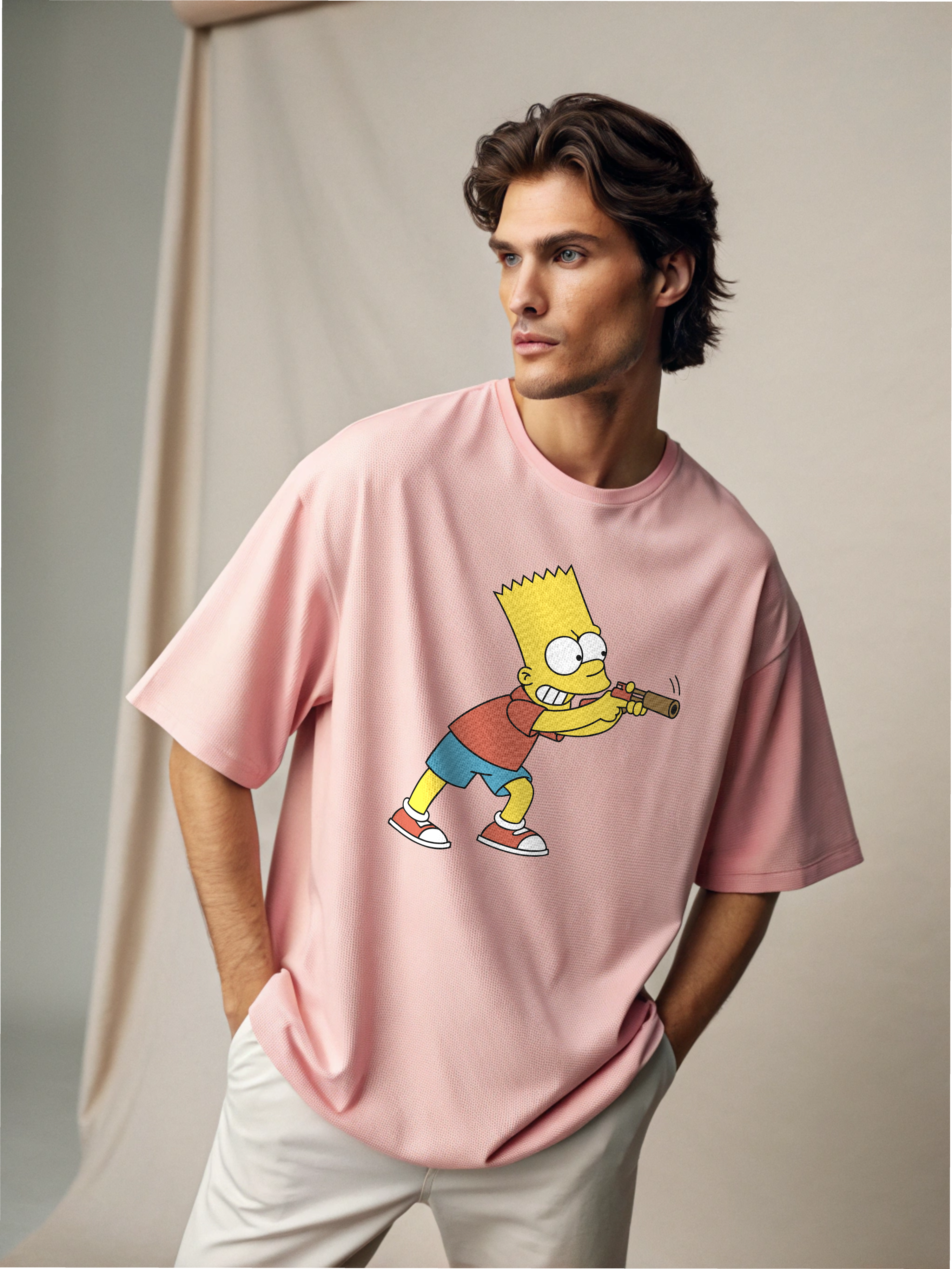 Bart Simpson – Men’s Oversized Drop Shoulder Tee